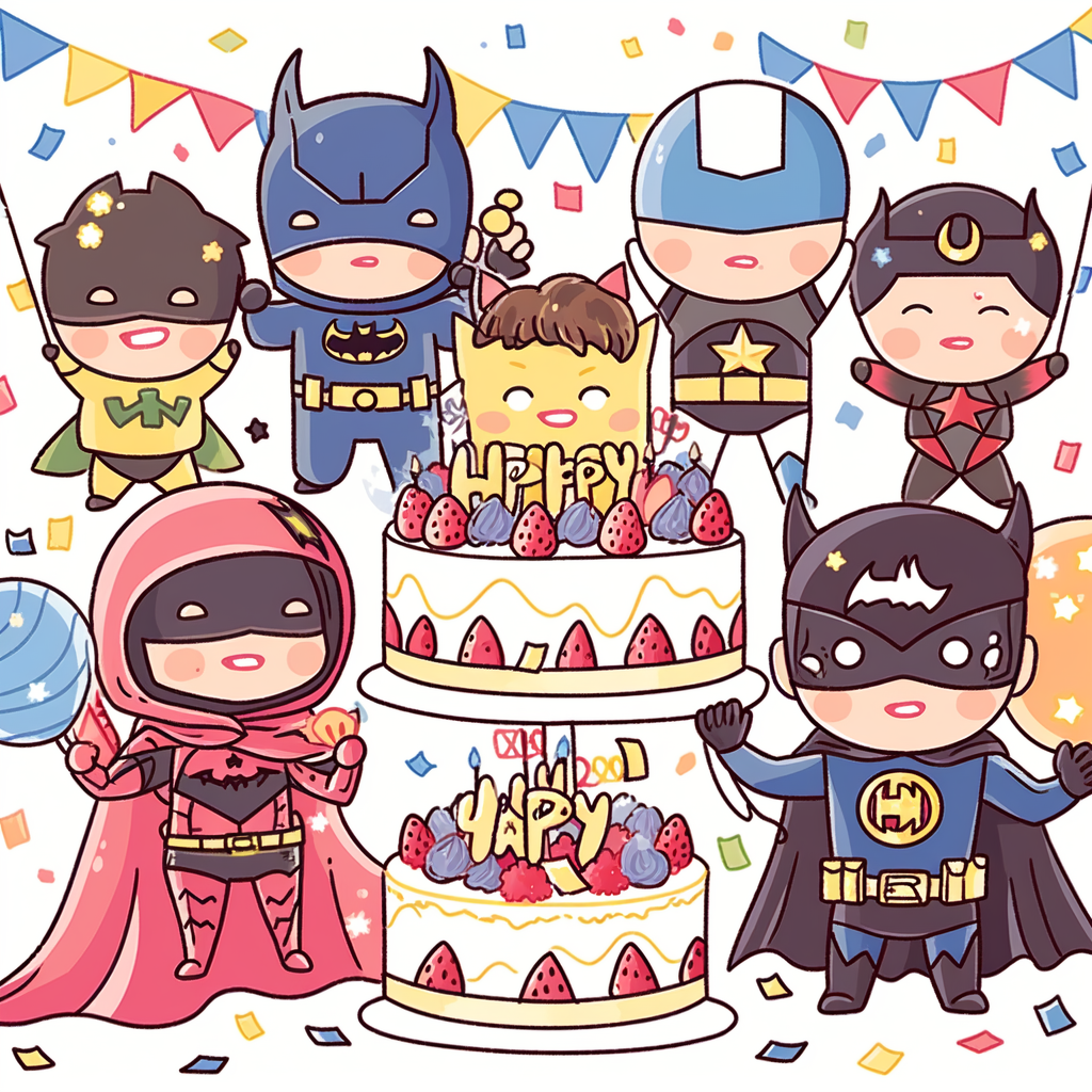 kids birthday party; superheroes unite